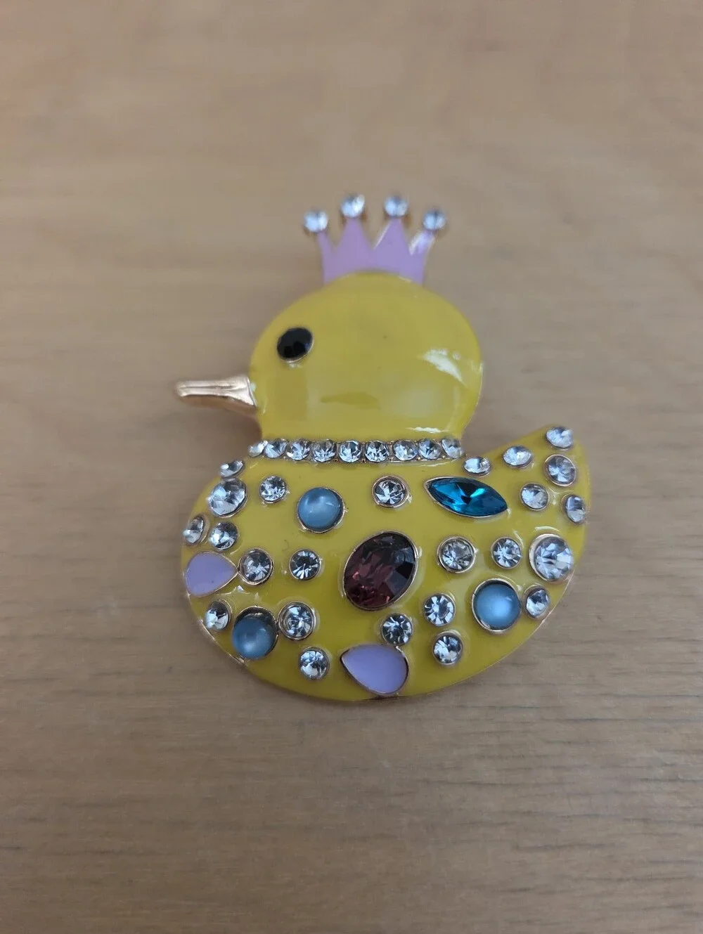 Jeweled Chicken Brooch